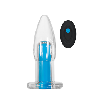 Electric Blue - Vibrerende buttplug met afstandsbediening (Blauw)